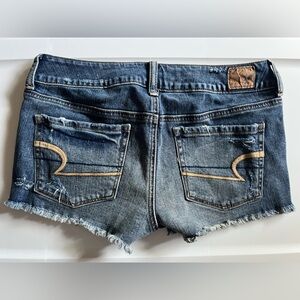 American Eagle Shortie low rise Distressed Denim Shorts